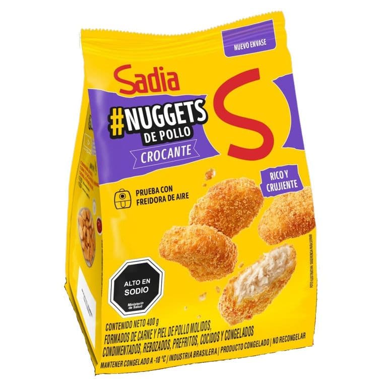 Nuggets de Pollo Crocante Congelados Sadia 400 g